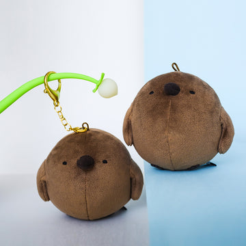 Chubby Plush King Penguin Cub Doll Keychain
